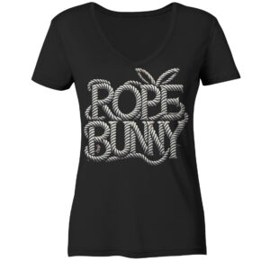 Rope Bunny - Ladies V-Neck Shirt