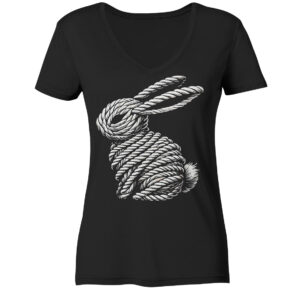 Rope Bunny - Ladies V-Neck Shirt