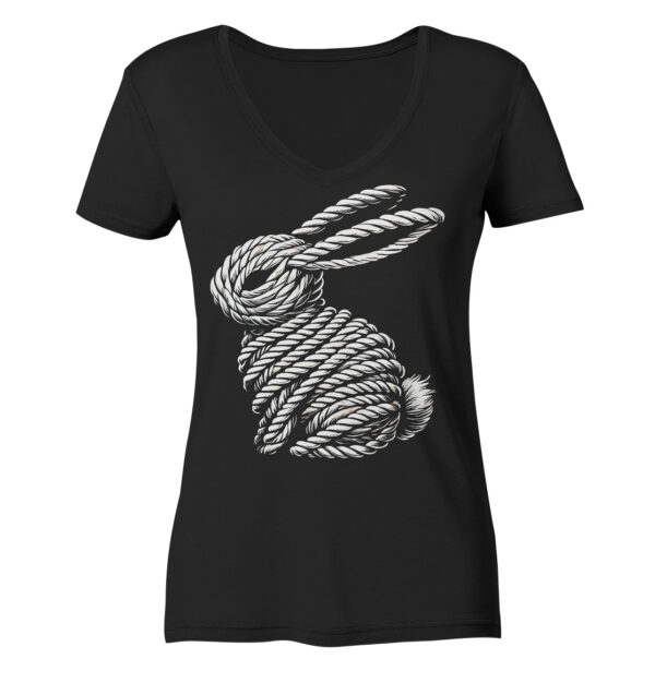 Rope Bunny - Ladies V-Neck Shirt